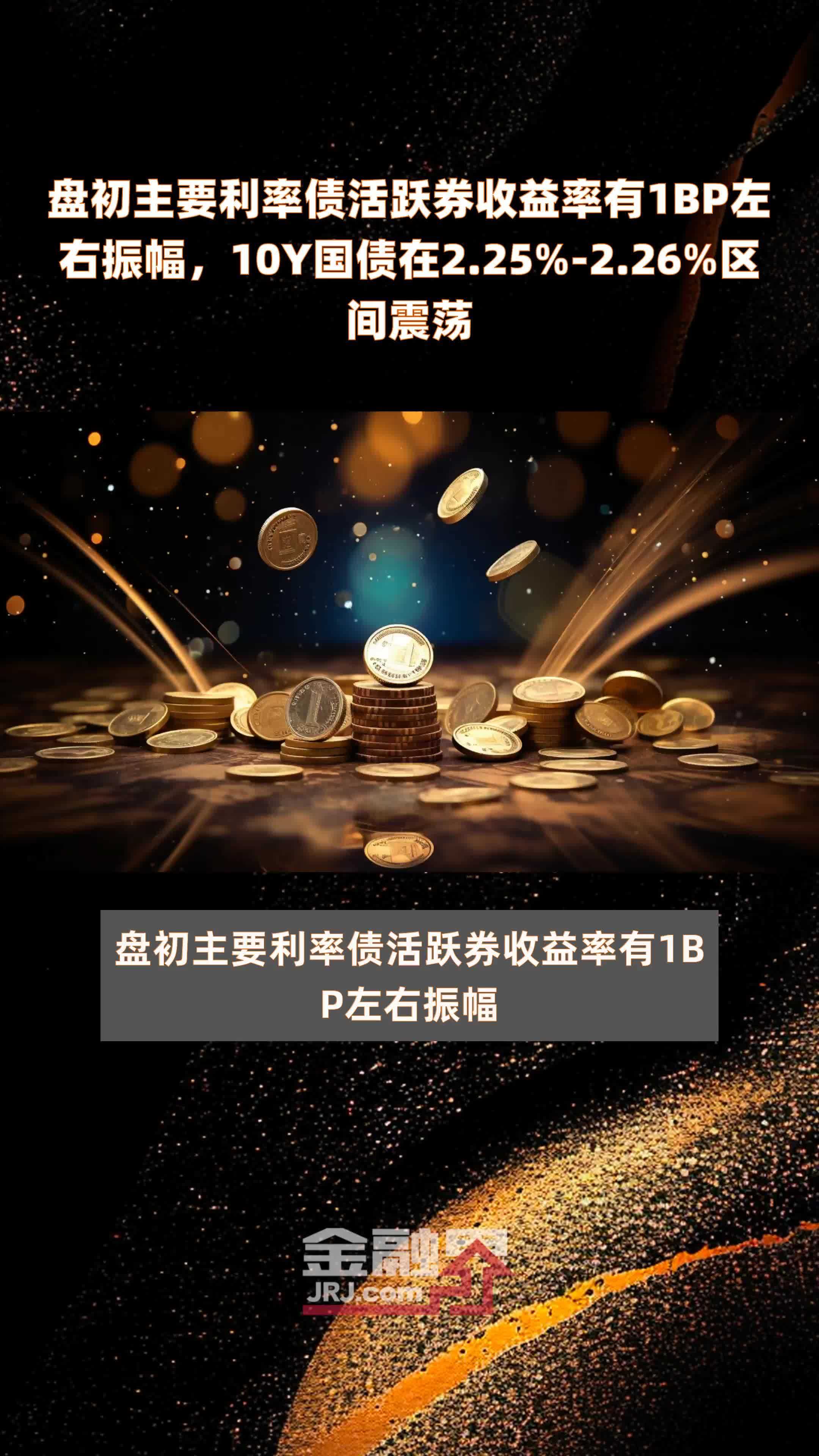 国债活跃券利率全线下行