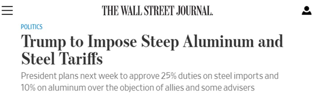 特朗普为何又对钢铝“开刀”？哪国受影响最大？一文解读美加征钢铝关税