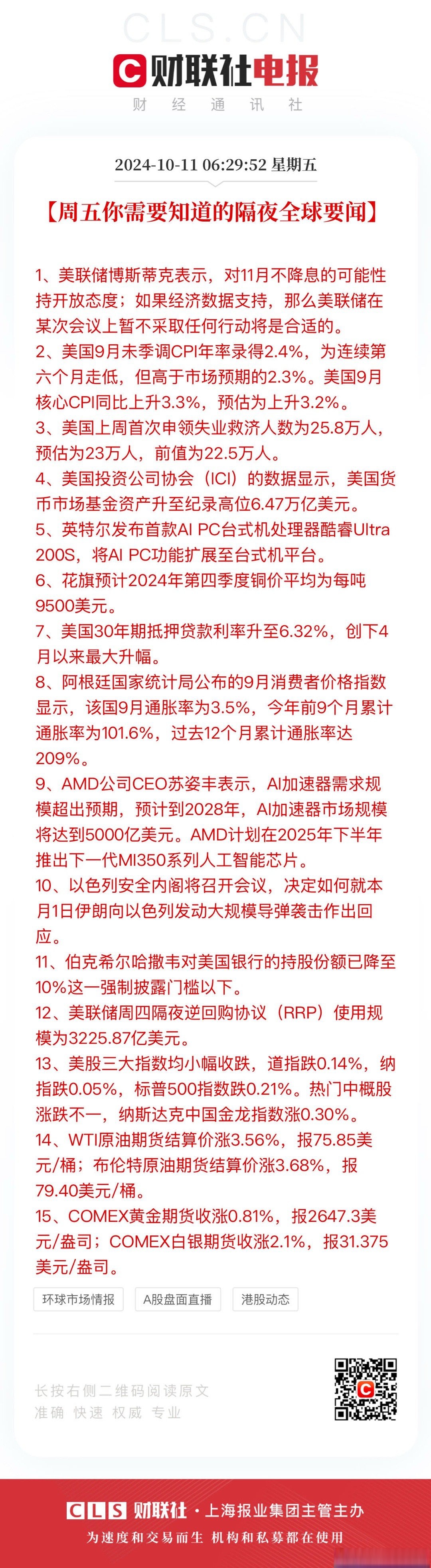 美联储博斯蒂克:并不急于调整利率 预计今年只会降息一次