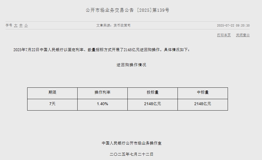 央行14天逆回购操作调整 提前启动释放什么信号？
